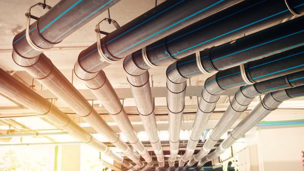 Black manage water pipe